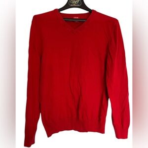 Red V-neck Sweater